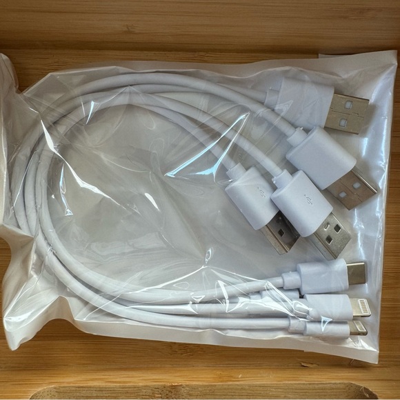 NIB! Multi Device Cord Organizer Bamboo - Picture 7 of 8